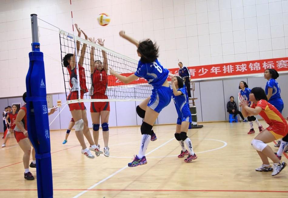 2015年湖南省青少年排球赛4月1日在澧县体育馆落下帷幕.